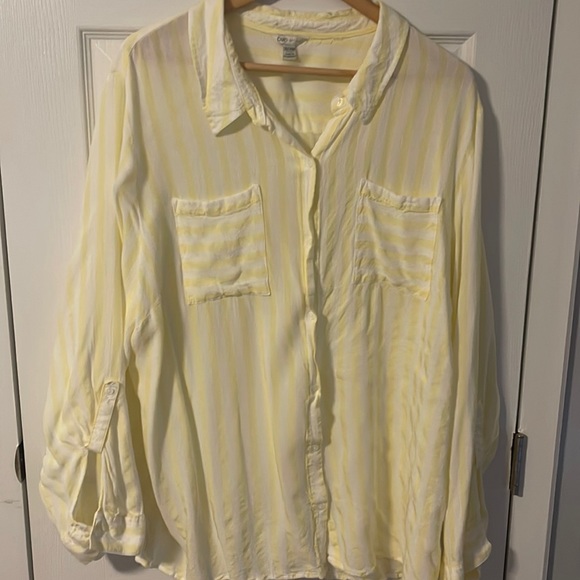 Cato Tops - Cato Women Button Down Long Sleeve Shirt